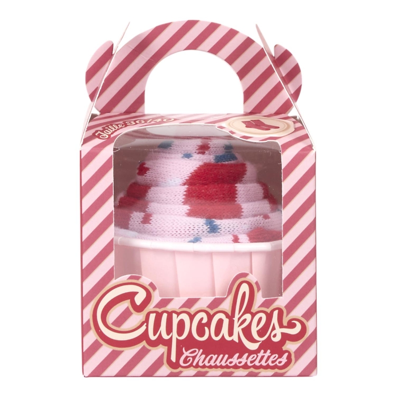 CHAUSSETTE DELISOCKS DESSERT CUPCAKE ROSE