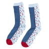 CHAUSSETTE DELISOCKS DESSERT CUPCAKE BLEU