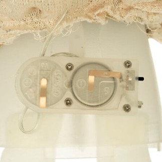 Fée LED assise 48cm doré