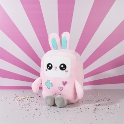 PELUCHE JEUX VIDEO 29CM KAWAII LAPIN ROSE