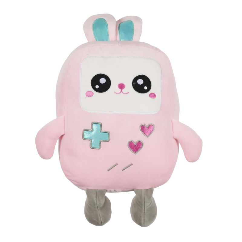PELUCHE JEUX VIDEO 29CM KAWAII LAPIN ROSE