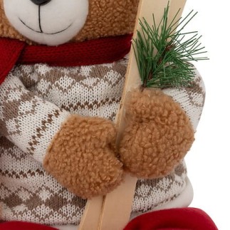 Ours skieur assis 50cm