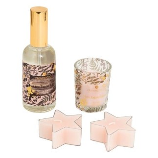 Coffret spray d'ambiance et bougie sapin