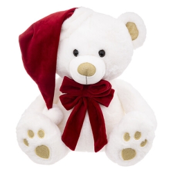 Peluche ours bonnet 48 cm