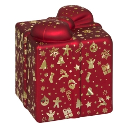 Décoration intérieure cadeau lumineux 7 LED haut 10 cm verre assorti
