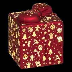 Décoration intérieure cadeau lumineux 7 LED haut 10 cm verre assorti