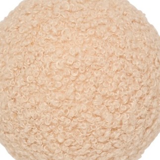 Boule polystyrène bouclette 8 cm rose