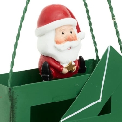 Boîte aux lettres forme sac cadeau haut 14 cm métal assorti