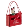 Boîte aux lettres forme sac cadeau haut 14 cm métal assorti