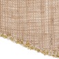 Noeud déco givré 28 x 34 cm jute beige