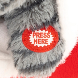 Automate chat chaussette de Noël musical avec mouvement haut 21 cm