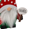 Sujet lutin barbe Noël bois haut 11 cm