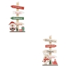Pancarte Noël haut 29,5 cm MDF assorti