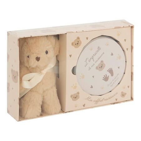 Coffret naissance empreinte et ours