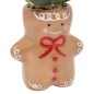 Plante pot céramique décor Noël