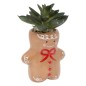 Plante pot céramique décor Noël