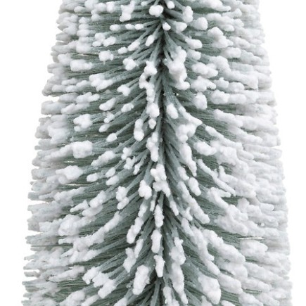 Sapin de table floqué 21 cm