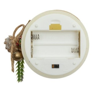 Bougie LED déco branche 10cm blanc