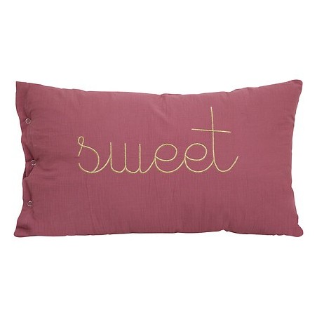 Coussin Lili 30x50cm rose antique