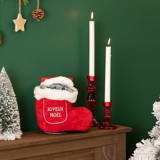 Automate chat chaussette Noël musical