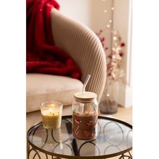 Gobelet verre avec paille 48 cl