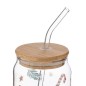 Gobelet verre avec paille 48 cl