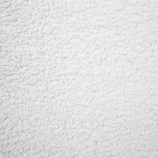 Fauteuil accoudoirs Chiara bouclette blanc