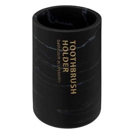 Pot à brosses à dents Léa noir