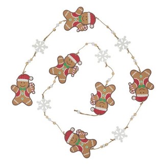 Guirlande pain d'épice 1,8m bois