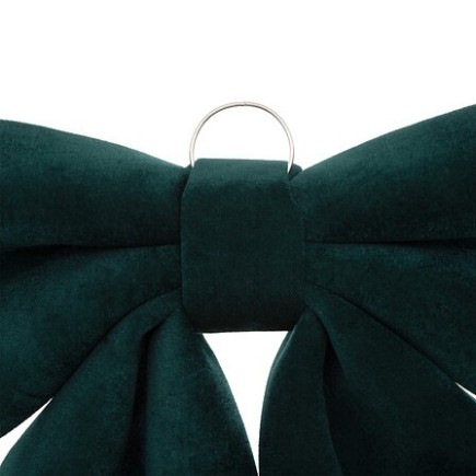 Nœud déco velours 35 x 40 cm vert