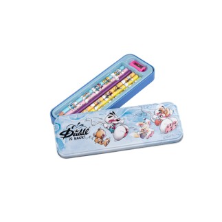 Plumier métal 6 crayons de couleur Diddl