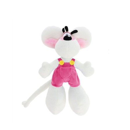 Peluche Diddl en salopette rose 30cm