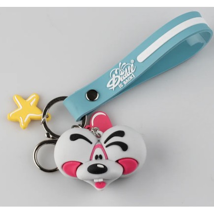 Porte-clés figurine Diddl bleu