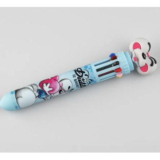 Stylo 3D 10 couleurs Diddl bleu