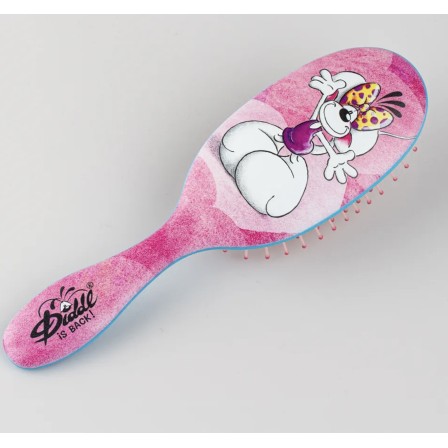 Brosse à cheveux Diddlina en robe rose