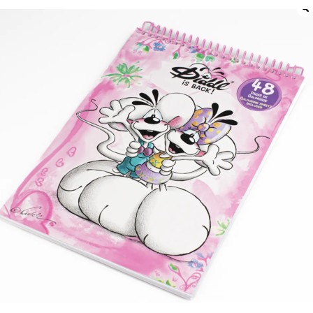 Cahier de coloriage A4 Diddlina Rose