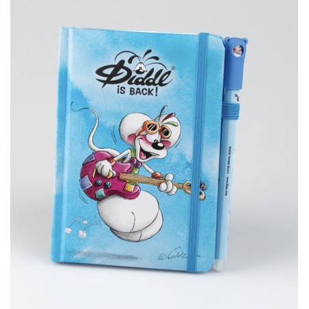 Carnet A6 Bleu + Stylo Diddl