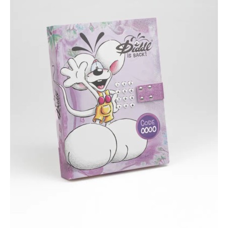 Journal secret digicode Diddl violet
