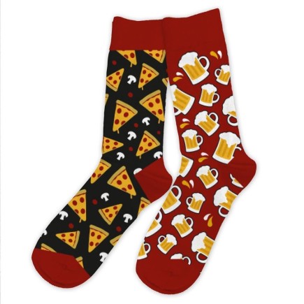 Chaussettes Pizza/Biere