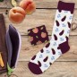 Chaussettes Peche/Aubergine Chaussettes Peche/Aubergine