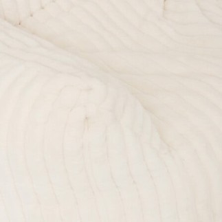 Fauteuil XL velours côtelé Muzi blanc