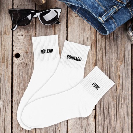 Coffret Trio Chaussettes Homme Raleur Blanc