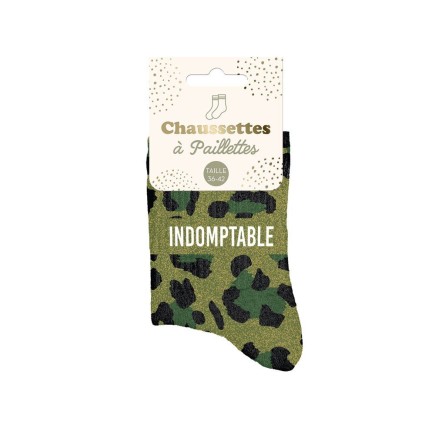 Chaussettes Paillettes Indomptable
