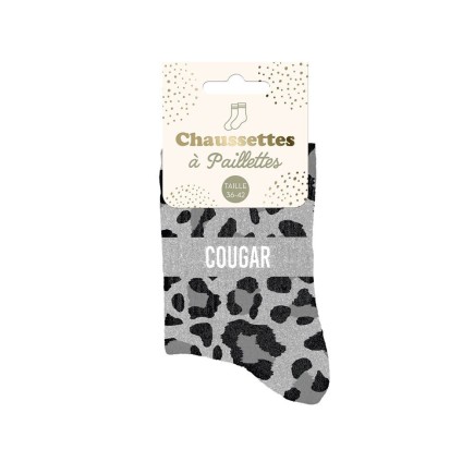 Chaussettes Paillettes Cougar