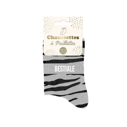 Chaussettes Paillettes Bestiale