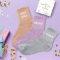 Coffret Trio Chaussettes Paillettes Douce Mamie