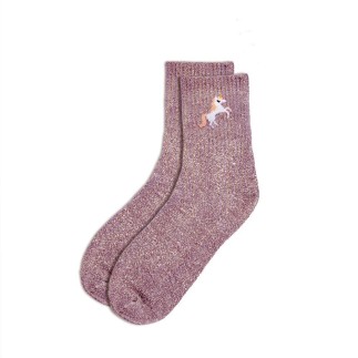 Chaussette Paillette Licorne