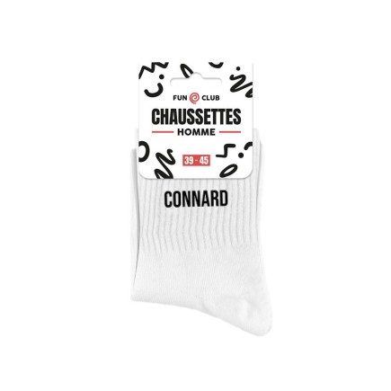 Chaussettes Blanches Connard Homme