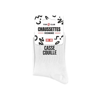 Chaussettes Blanches Casse Couilles Homme