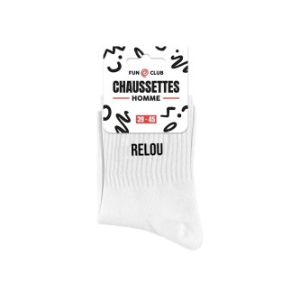 Chaussettes Blanches Relou Homme